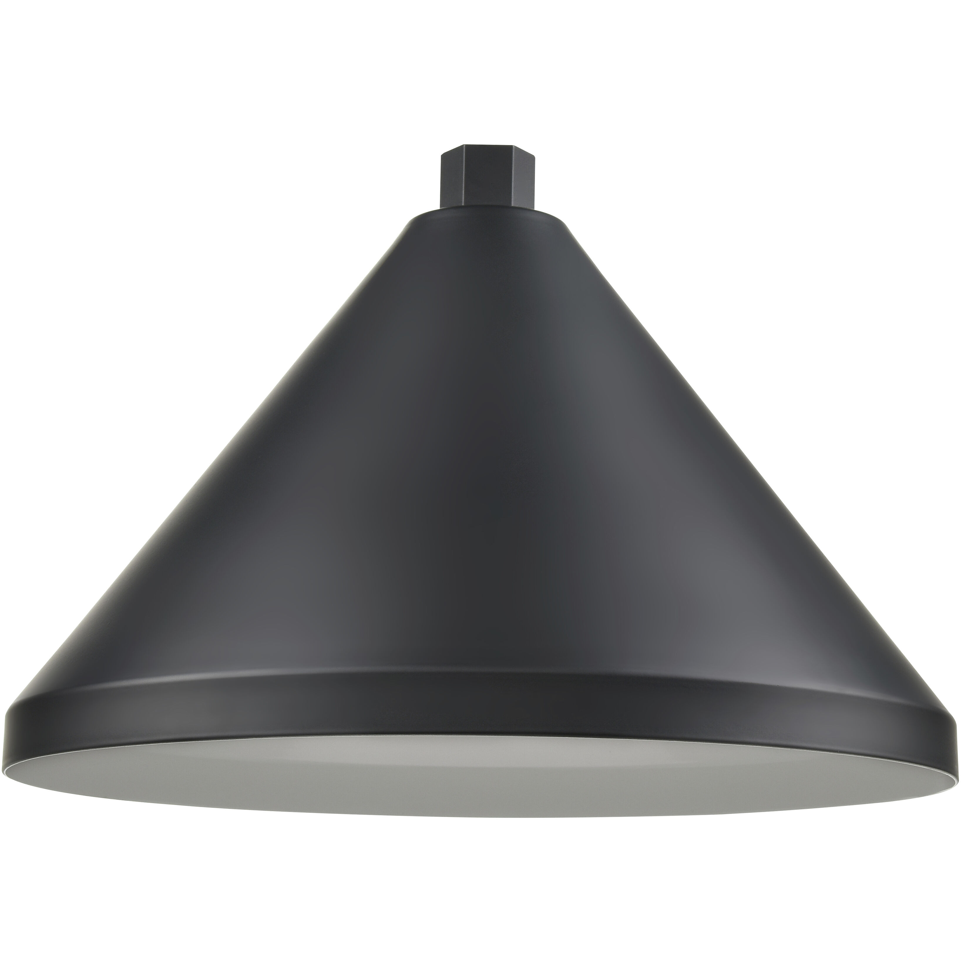R Series Satin Black 13 inch Wide Cone Shade